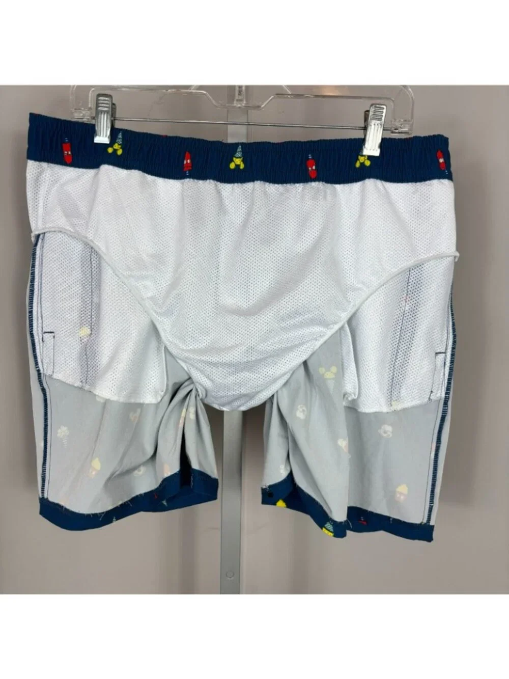 DISNEY Swim Trunks Mickey Mouse Ice Cream Mesh Liner
